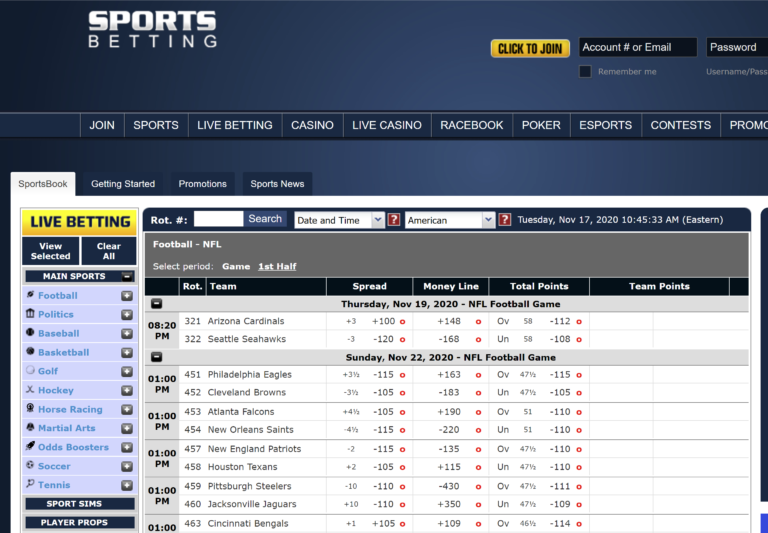 NFL Betting - Best NFL Football Online Gambling Sites