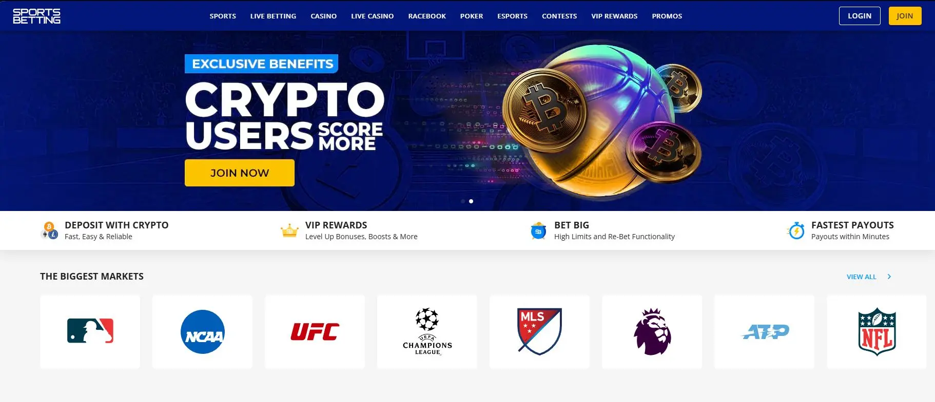 SportsBetting main page
